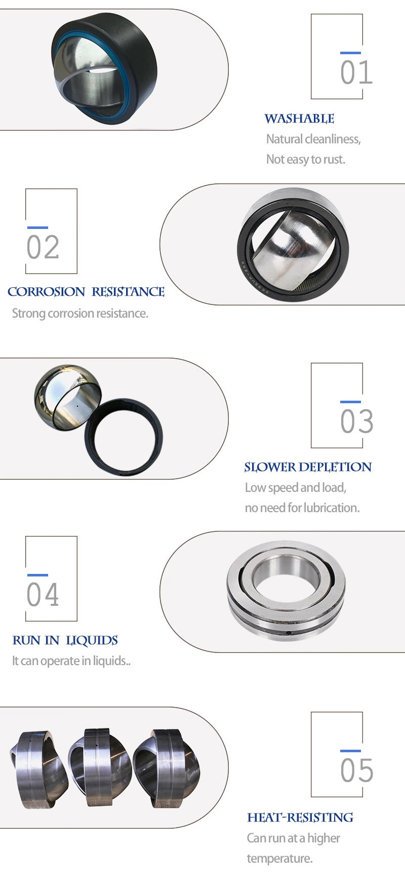 High Precision Radial Spherical Plain Bearings for Specialized Machinery and Other Industries